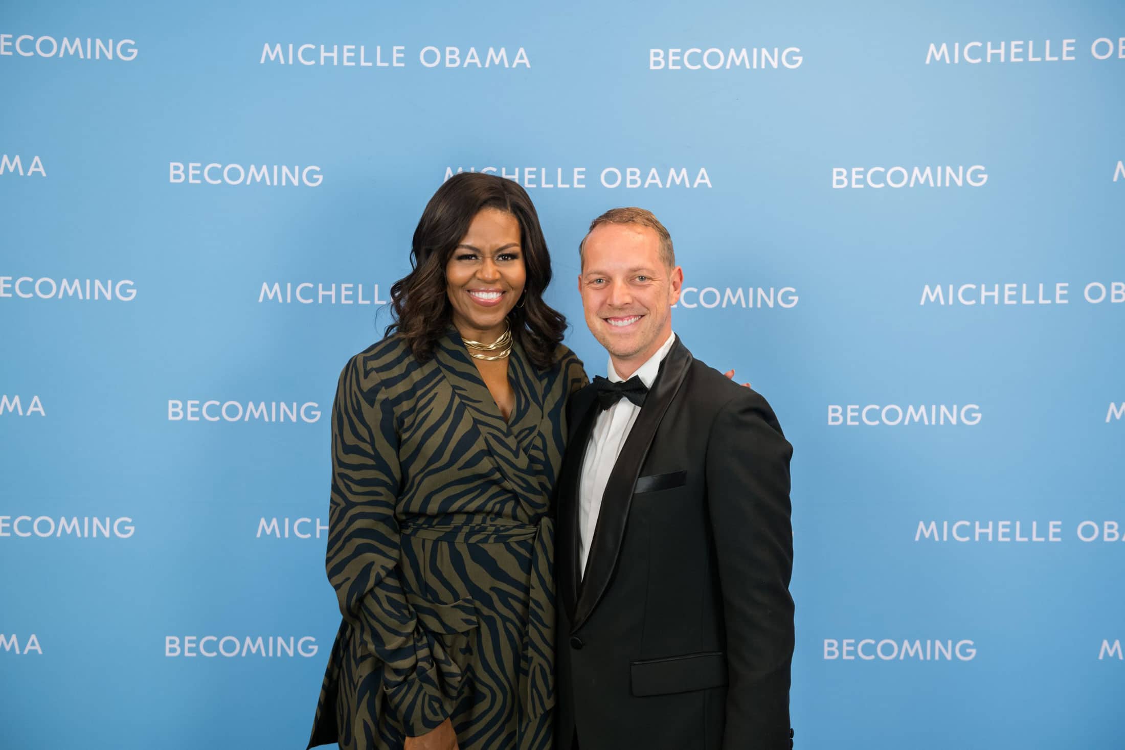 Michelle Obama mit Norman Gräter by FERDY DAMMA