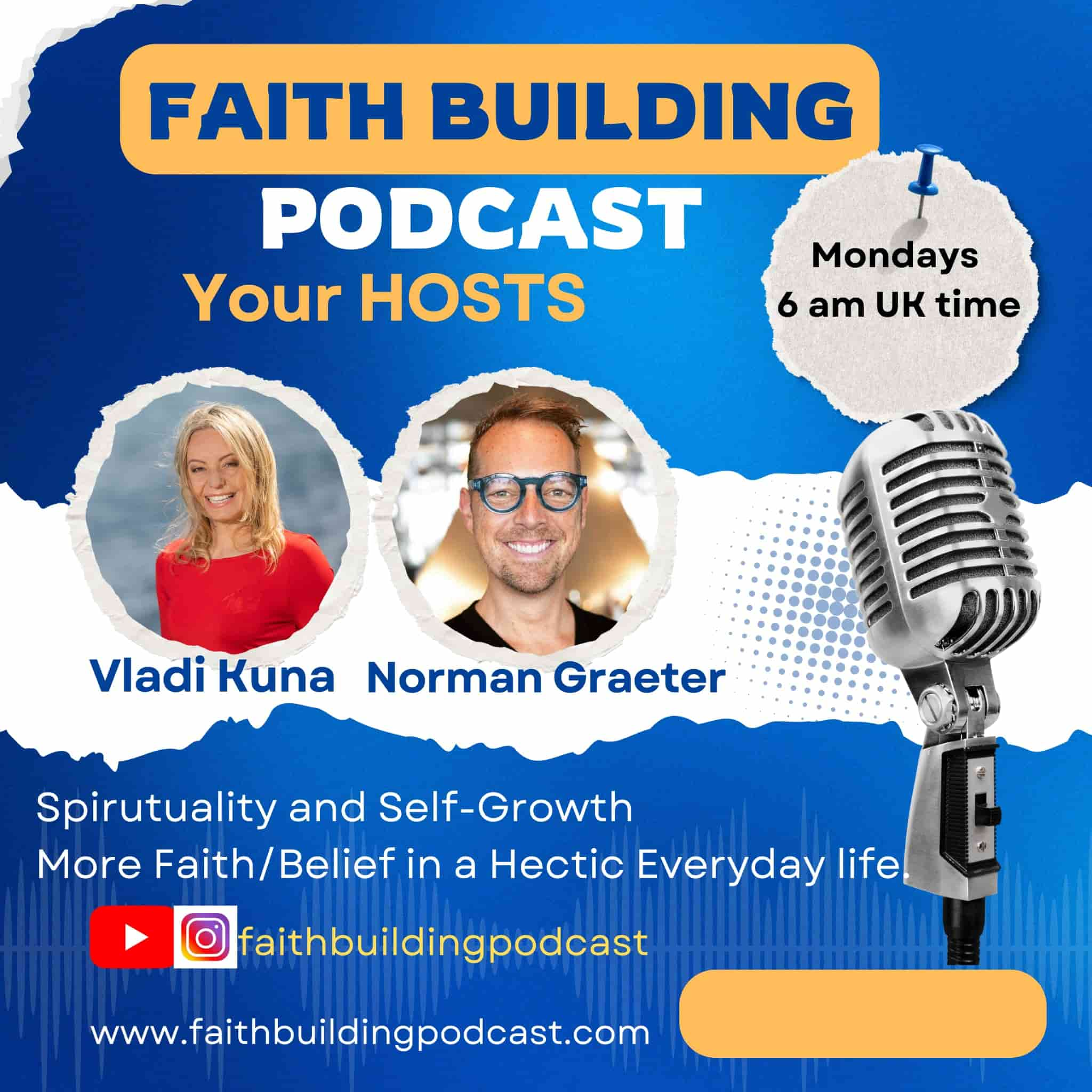 With Vladi Kuna and Norman Gräter—where spirituality meets personal growth. Join us on a journey to cultivate more faith, balance, and joy in your hectic everyday life.